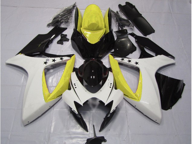 Gelber Stern 06-07 Suzuki GSXR 600-750 Verkleidung
