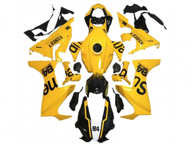 Gelber Street Flava 17-23 Honda CBR1000RR Verkleidung