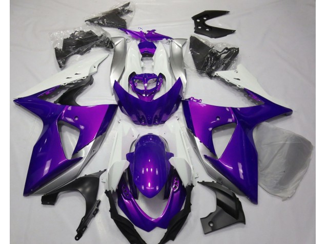 Glanz Lila & Weiß 09-16 Suzuki GSXR 1000 Verkleidung