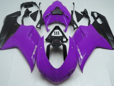 Glanz Lila & Schwarz 07-14 Ducati 848 1098 1198 Verkleidung