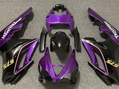 Glanz Lila & Schwarz 09-12 Triumph Daytona 675 Verkleidung