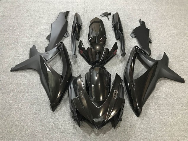 Glanz/Matt Schwarz 08-10 Suzuki GSXR 600-750 Verkleidung