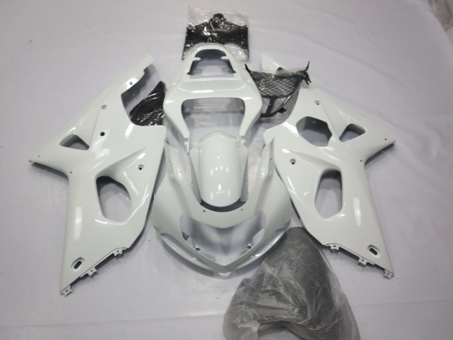 Glänzend Weiß 00-02 Suzuki GSXR 1000 Verkleidung