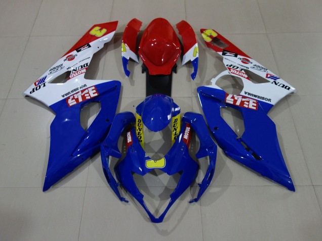 Glänzend Blau / Weiß / Rot 05-06 Suzuki GSXR 1000 Verkleidung