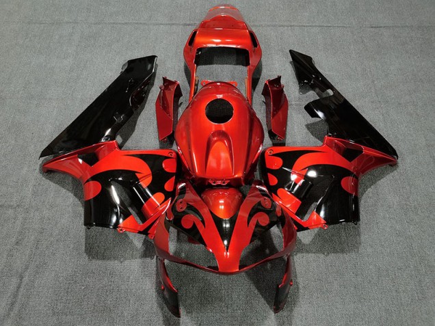 Glänzend Dunkelorange 03-04 Honda CBR600RR Verkleidung