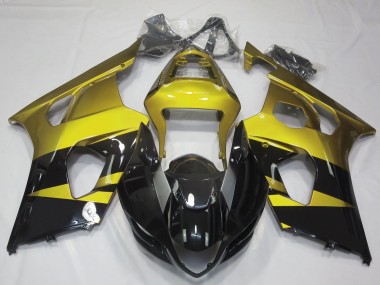 Glänzend Gelb & Schwarz 03-04 Suzuki GSXR 1000 Verkleidung