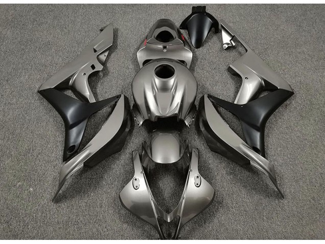 Glänzend Grau & Schwarz 07-08 Honda CBR600RR Verkleidung