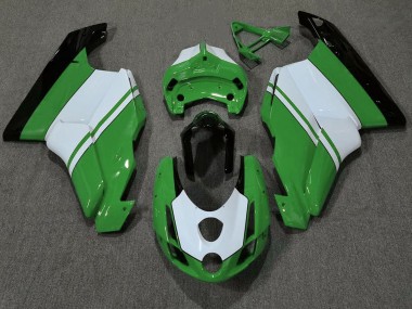 Glänzend Grün & Weiß 03-04 Ducati 749 999 Verkleidung