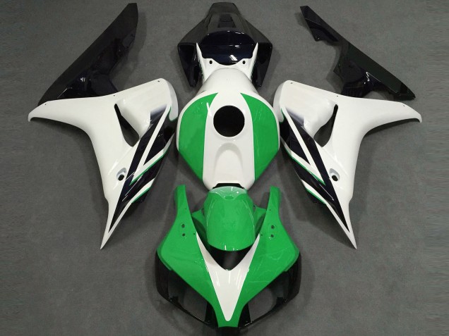 Glänzend Weiß Grün Schwarz 06-07 Honda CBR1000RR Verkleidung