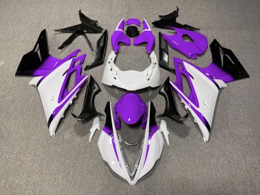 Glänzend Weiß & Lila 13-16 Triumph Daytona 675 Verkleidung