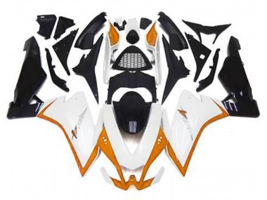 Glänzend Weiß & Orange 10-15 Aprilia RSV4 1000 Verkleidung