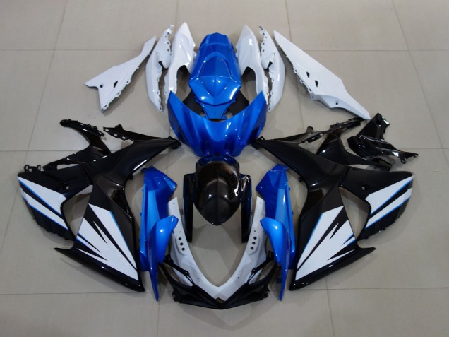 Glänzend Weiß & Schwarz Mit Rot Mattblau 09-16 Suzuki GSXR 1000 Verkleidung