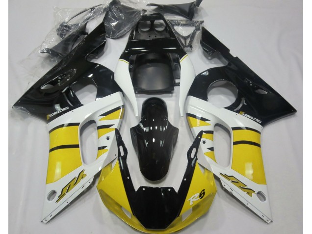 Glänzendes Gelb & Schwarz 98-02 Yamaha R6 Verkleidung