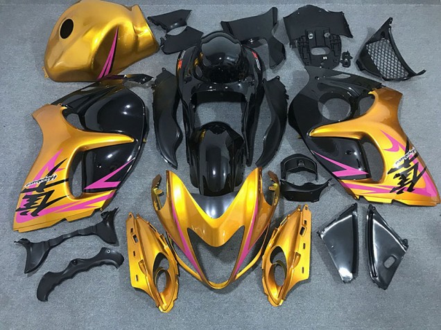 Glänzendes Gold Mit Schwarz 08-20 Suzuki GSXR 1300 Verkleidung