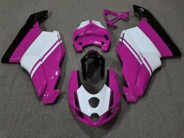 Glanzrosa & Weiß 03-04 Ducati 749 999 Verkleidung