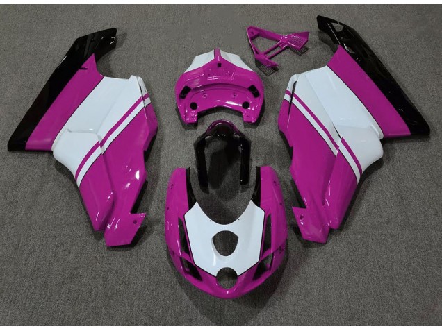 Glanzrosa & Weiß 03-04 Ducati 749 999 Verkleidung