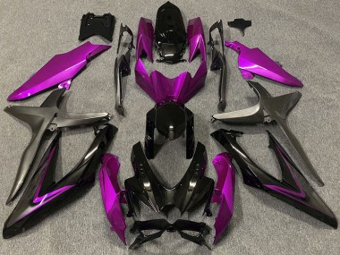 Glanzrosa & Grün R 08-10 Suzuki GSXR 600-750 Verkleidung