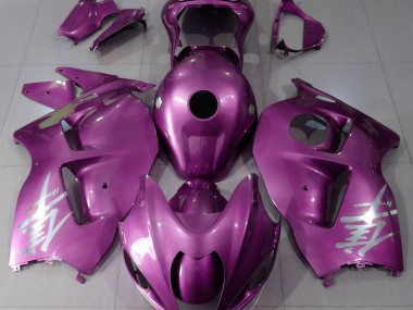 Glanzrosa & Silbernes Logo 97-07 Suzuki GSXR 1300 Verkleidung