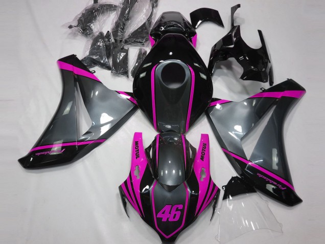 Grau Motul & Pink 08-11 Honda CBR1000RR Verkleidung