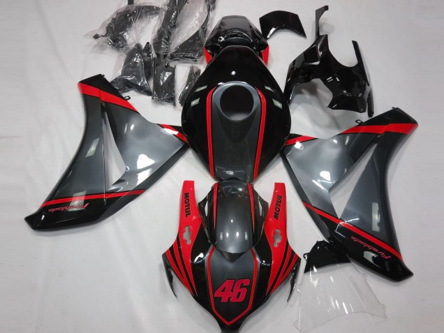 Grau Motul & Rot 08-11 Honda CBR1000RR Verkleidung