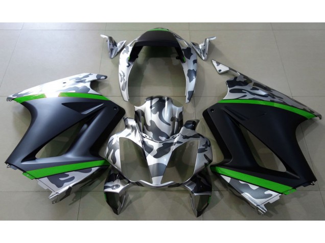 Grau Tarnung & Grün 02-12 Honda VFR800 Verkleidung