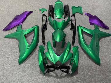 Grün & Lila 08-10 Suzuki GSXR 600-750 Verkleidung