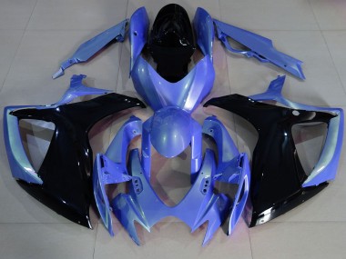 Hellblau & Schwarz 06-07 Suzuki GSXR 600-750 Verkleidung