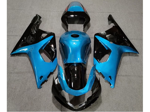 Hellblau & Schwarz Glänzend 01-03 Suzuki GSXR 600-750 Verkleidung