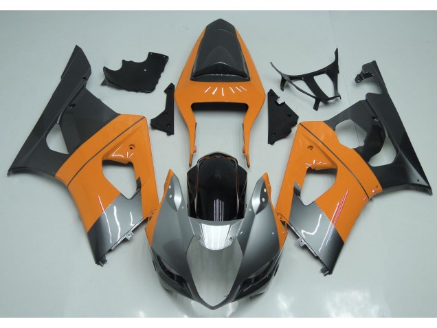 Hellorange Silber & Schwarz 03-04 Suzuki GSXR 1000 Verkleidung