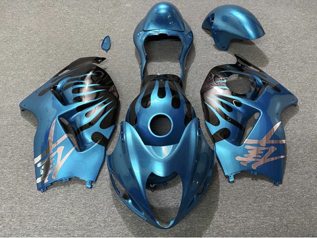 Himmelblau & Schwarz 97-07 Suzuki GSXR 1300 Verkleidung