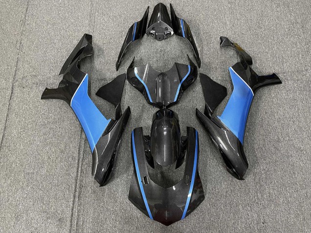 Kohlefaser & Hellblau 15-19 Yamaha R1 Verkleidung