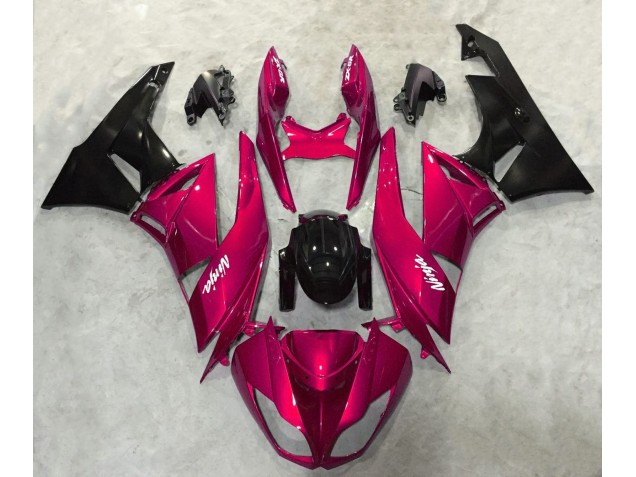 Kräftiges Rot Glänzend 09-12 Kawasaki ZX6R Verkleidung