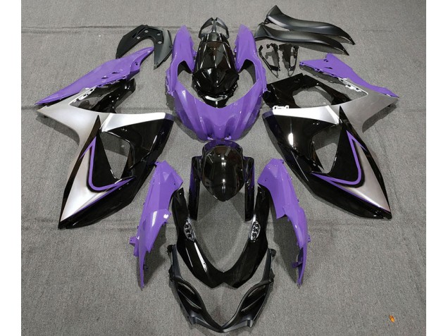 Lila Silber & Schwarz 09-16 Suzuki GSXR 1000 Verkleidung