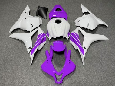 Lila & Weißer Seitenstreifen 09-12 Honda CBR600RR Verkleidung