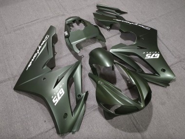 Matt Grün Weiß 09-12 Triumph Daytona 675 Verkleidung