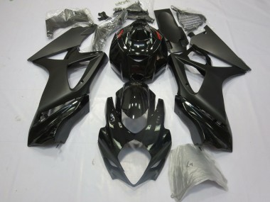 Matt Schwarz Glänzend 07-08 Suzuki GSXR 1000 Verkleidung