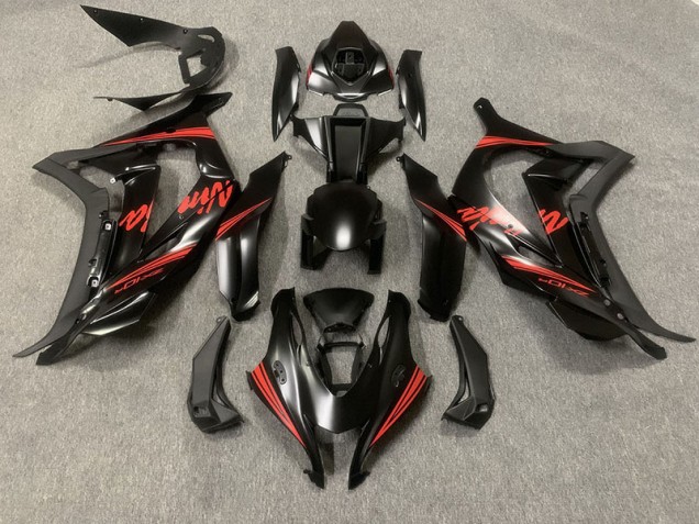 Matt Schwarz Mit Rot 16-19 Kawasaki ZX10R Verkleidung