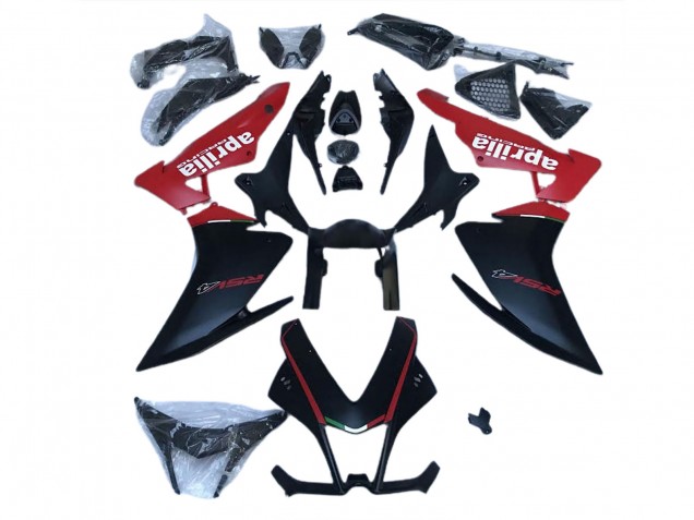 Matt Schwarz & Rot 10-15 Aprilia RSV4 1000 Verkleidung