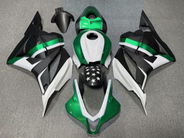 Matt Schwarzer & Grüner Stern 09-12 Honda CBR600RR Verkleidung