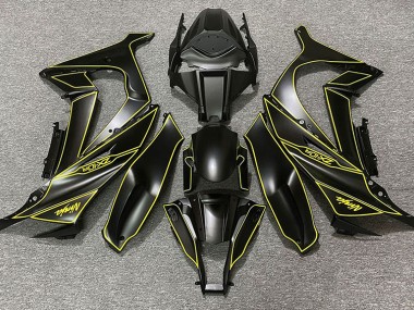 Matt Schwarzes & Gelbes Futter 11-15 Kawasaki ZX10R Verkleidung