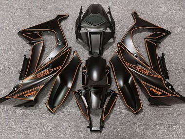 Matt Schwarzes & Orangefarbenes Futter 11-15 Kawasaki ZX10R Verkleidung