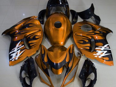 Orange Glänzend & Schwarz 08-20 Suzuki GSXR 1300 Verkleidung