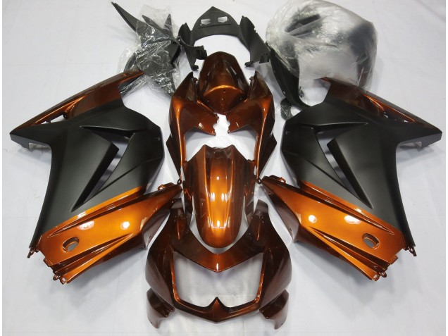 Orange & Matt Schwarz 08-12 Kawasaki Ninja 250 Verkleidung