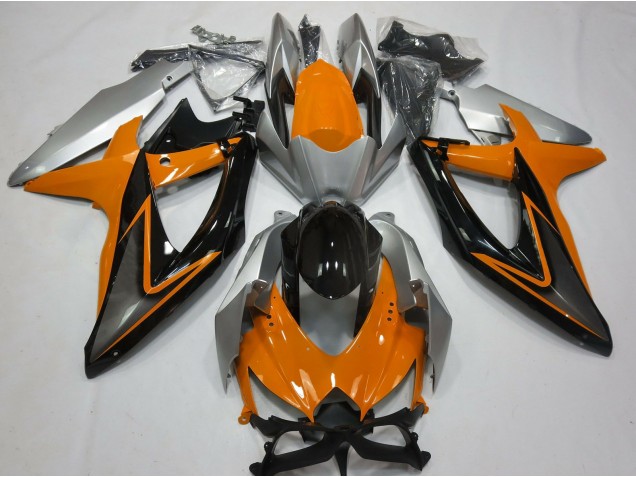 Orange & Silber 08-10 Suzuki GSXR 600-750 Verkleidung