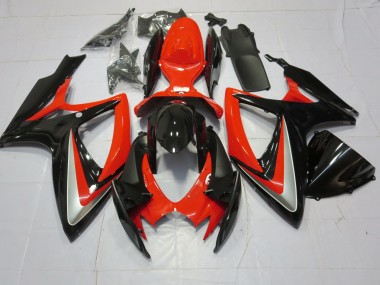 Orange Silber & Schwarz 06-07 Suzuki GSXR 600-750 Verkleidung
