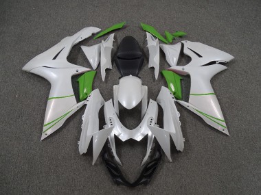 Perlweiß & Grün 11-24 Suzuki GSXR 600-750 Verkleidung
