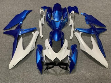 Perlblau & Weiß 08-10 Suzuki GSXR 600-750 Verkleidung