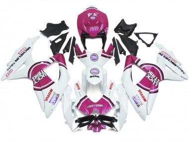 Pink 34 Lucky Strike 08-10 Suzuki GSXR 600-750 Verkleidung