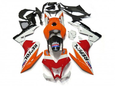 Repsol Weiß & Rot 12-15 Aprilia RS4 125 Verkleidung