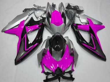 Rosa & Silber 08-10 Suzuki GSXR 600-750 Verkleidung